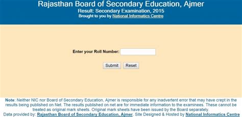 Rajasthan Class 10th Results 2015 declared; check .
